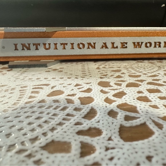 Institution Ale Works Tap Handle Red and Silver Accents - Picture 2 of 2